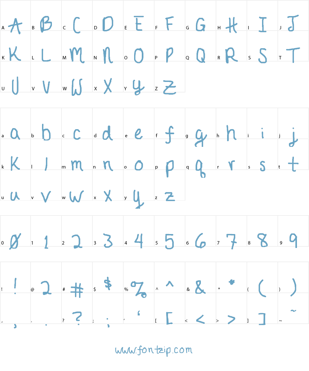 JournalEB Condensed Font Character